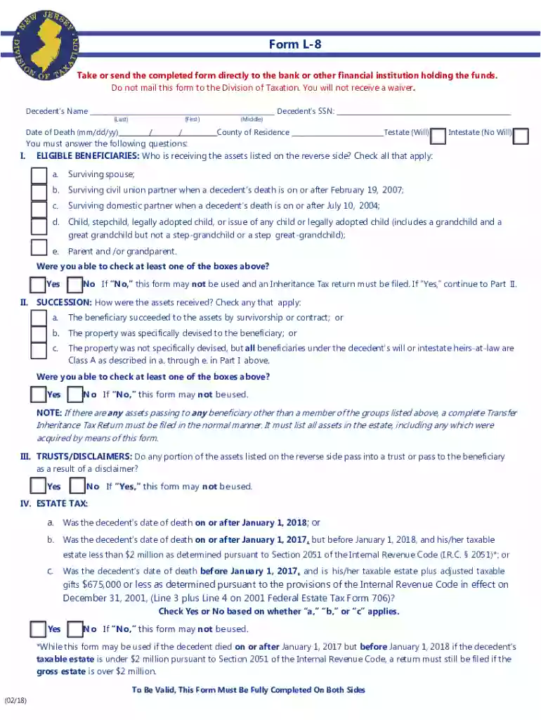 l 8 tax waiver Preview on Page 1