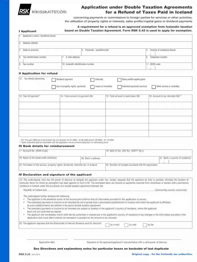 application taxation agreements refund form Preview on Page 1