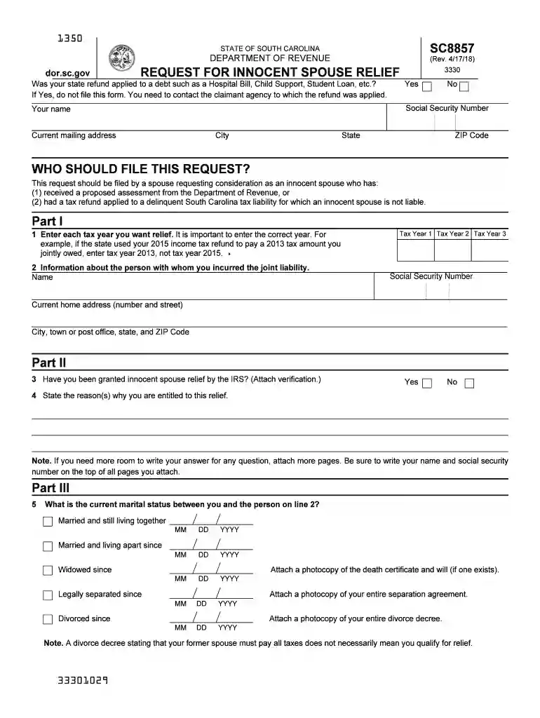 sc tax refund garnishment Preview on Page 1