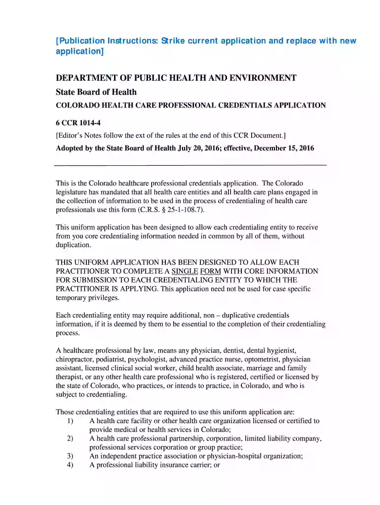 requirements colorado Preview on Page 1