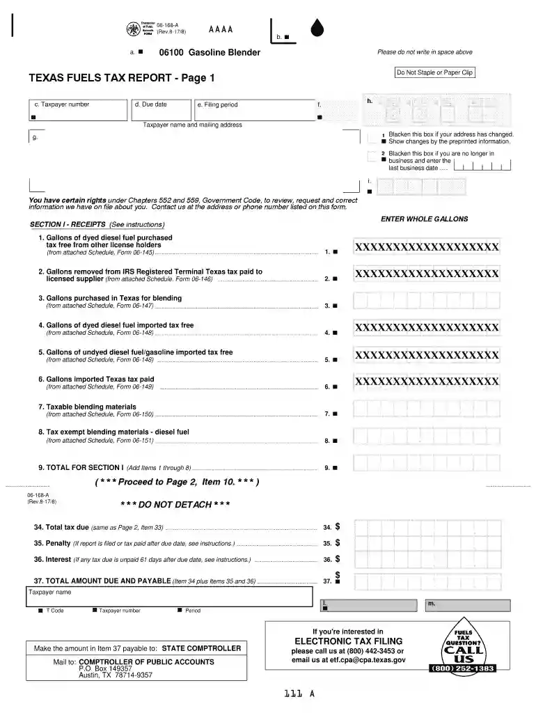 texas 168 Preview on Page 1
