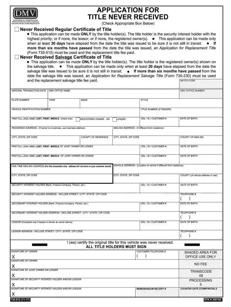 oregon title replacement online Preview on Page 1