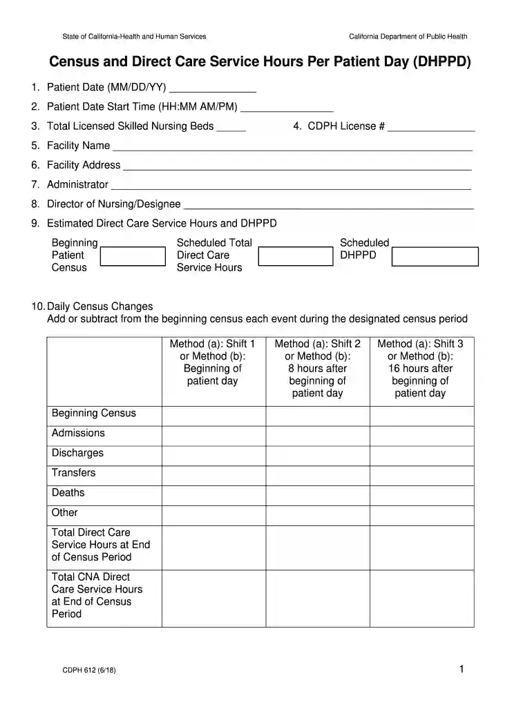 cdph 612 Preview on Page 1