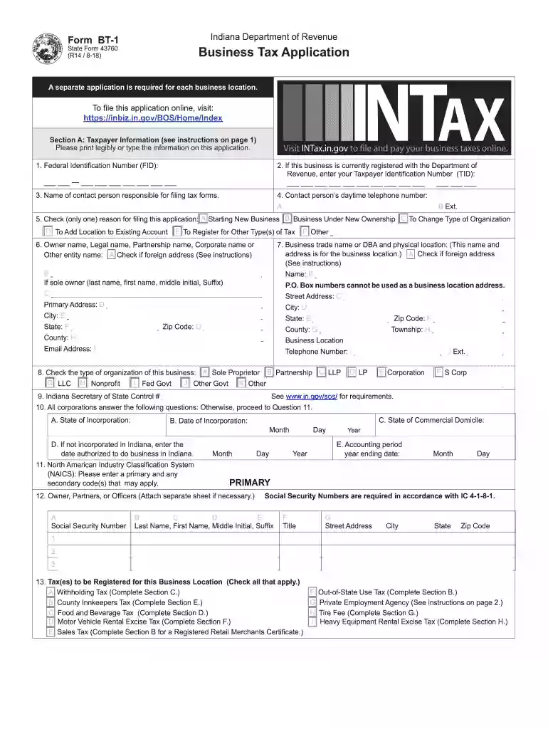 indiana state income tax Preview on Page 1