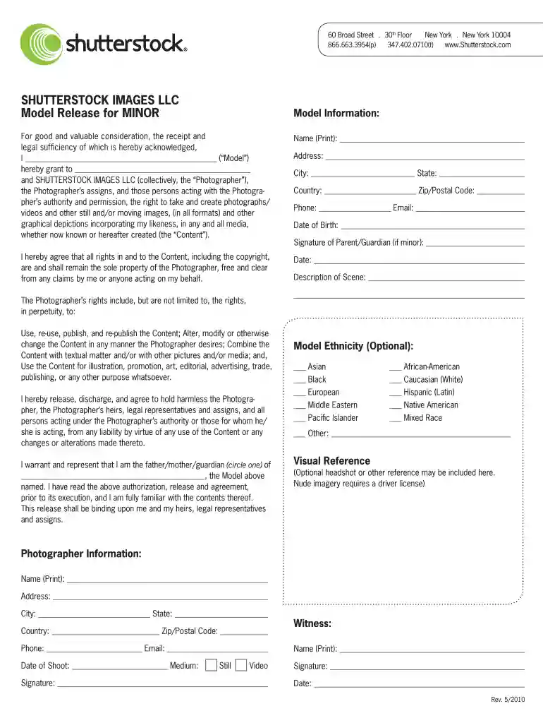 free model release form Preview on Page 1