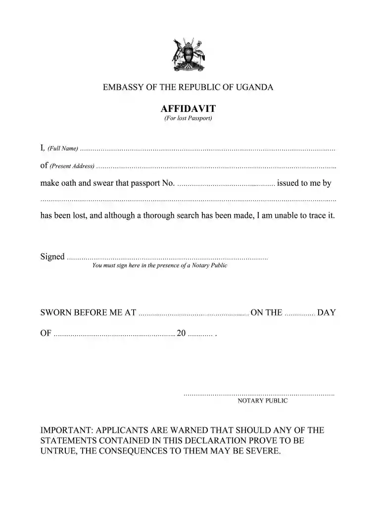 uganda passport online application Preview on Page 1