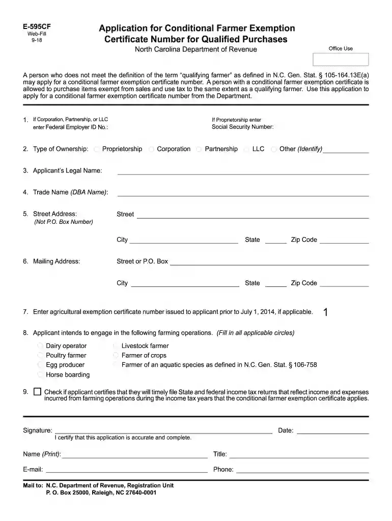 nc farmer sales tax exemption lookup Preview on Page 1