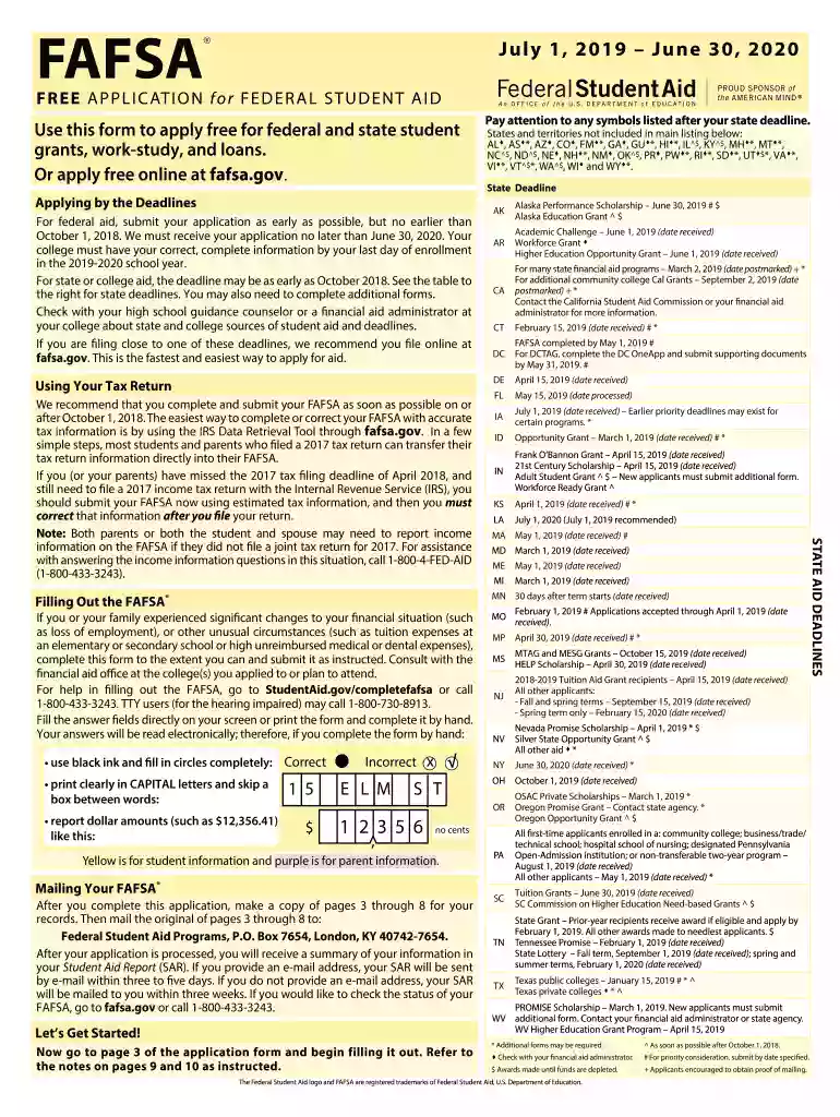 fafsa 2024 25 application Preview on Page 1