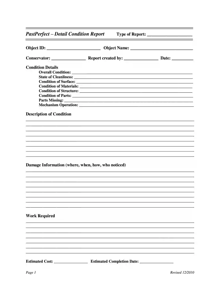 condition museum software make Preview on Page 1