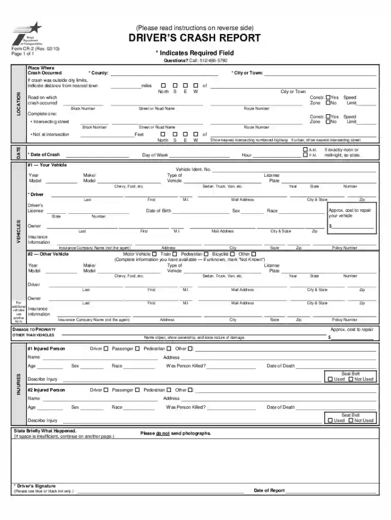 texas blue form printable Preview on Page 1