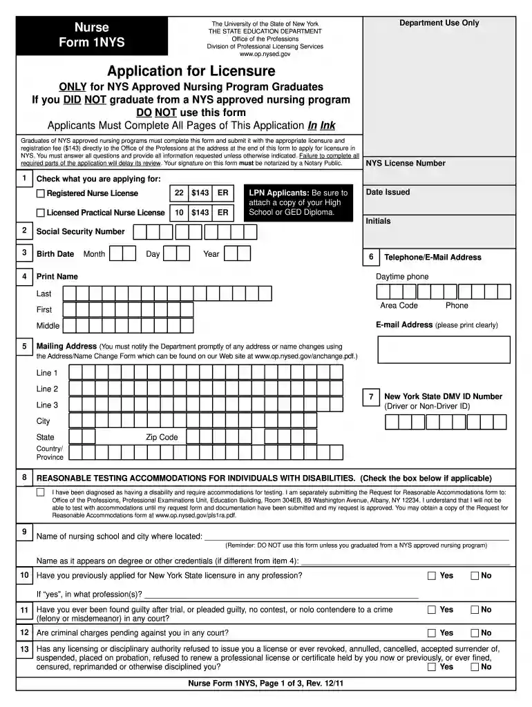 new york board of nursing Preview on Page 1