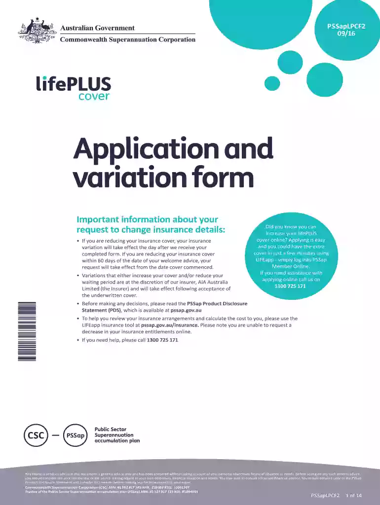 Application and variation form Application and variation form Preview on Page 1