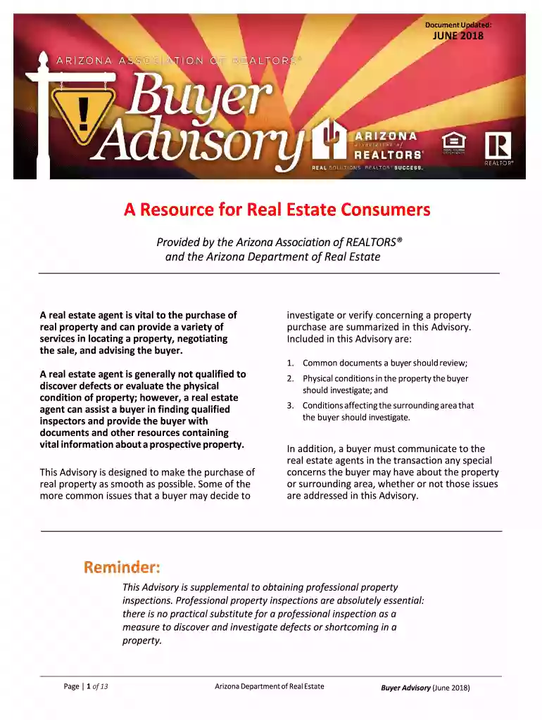 aar buyer advisory Preview on Page 1