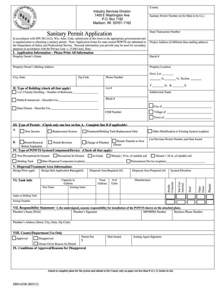 septic tank inspection racine county wi Preview on Page 1
