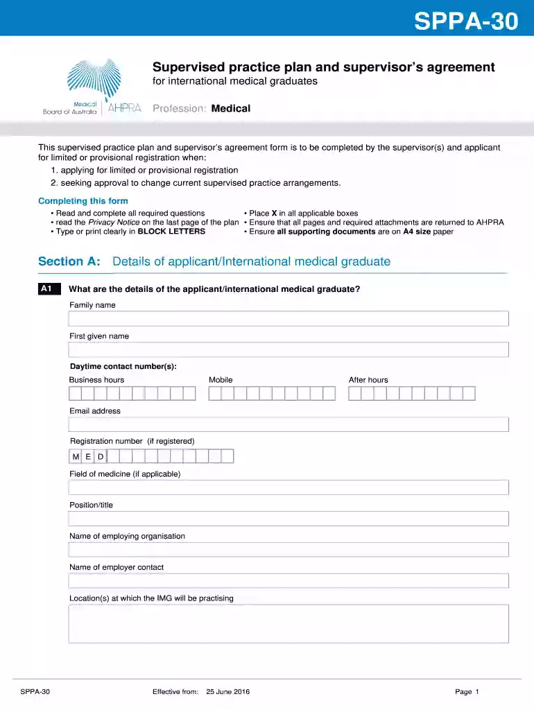 sppa 30 form Preview on Page 1