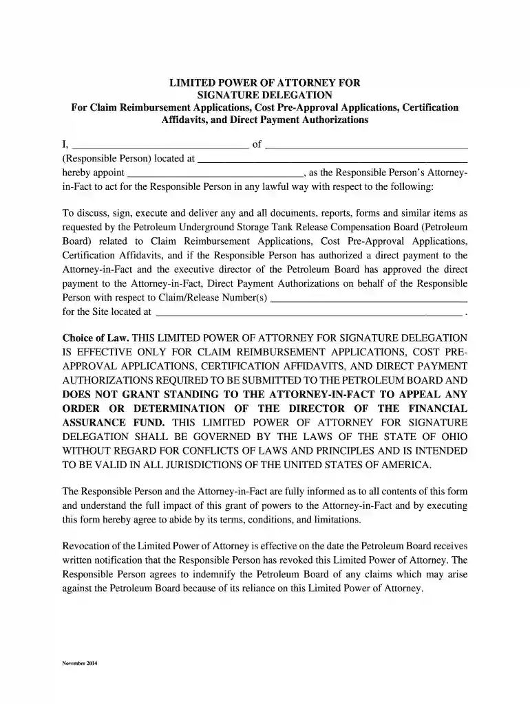 power of attorney pre approval Preview on Page 1