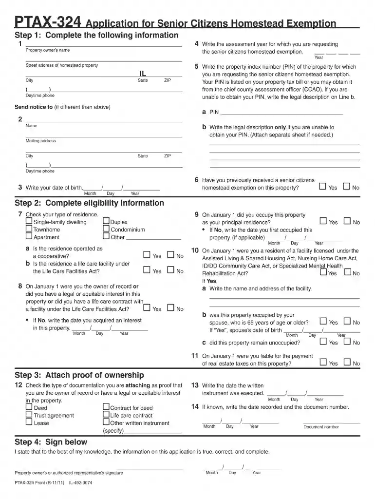ptax 324 illinois 2011 form Preview on Page 1