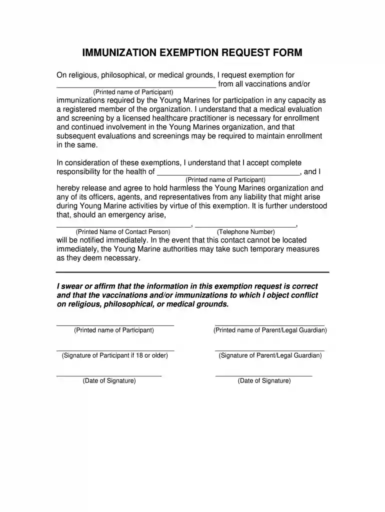 texas immunization exemption form pdf Preview on Page 1