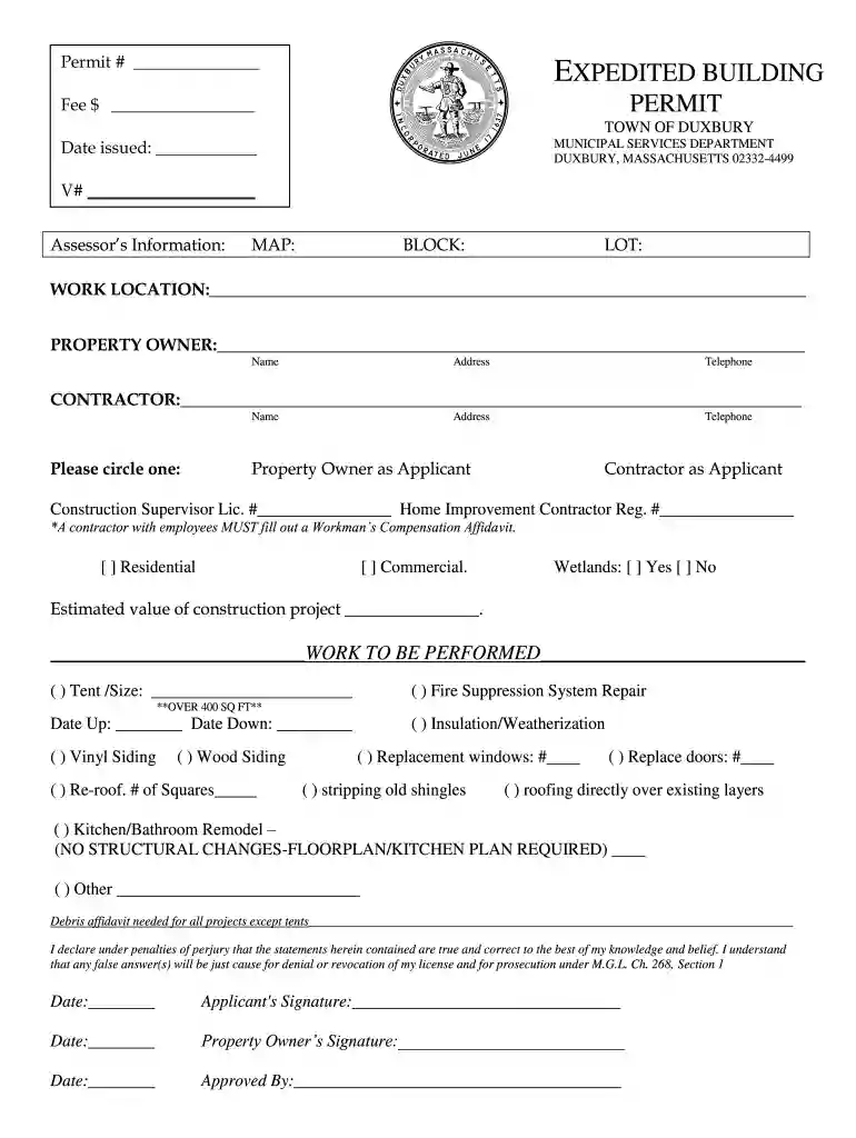 duxbury building department Preview on Page 1