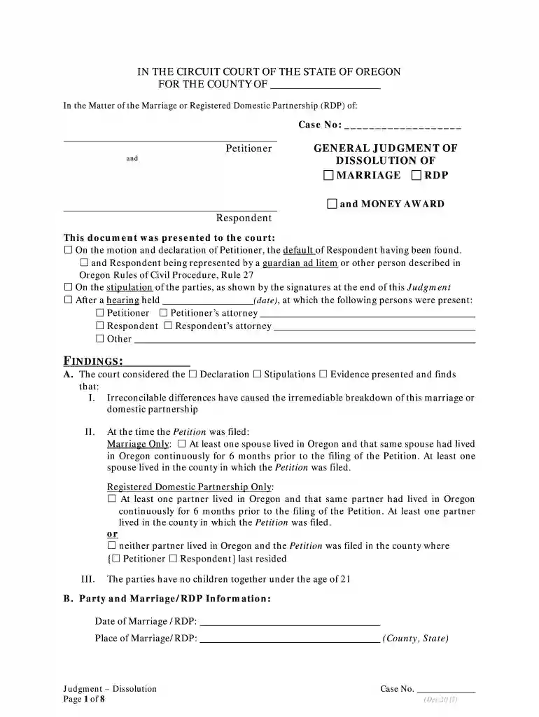 stipulated judgment example Preview on Page 1