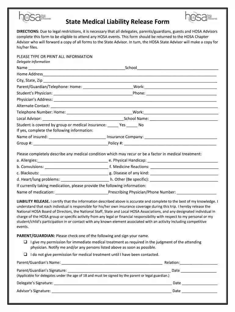 hosa sign Preview on Page 1