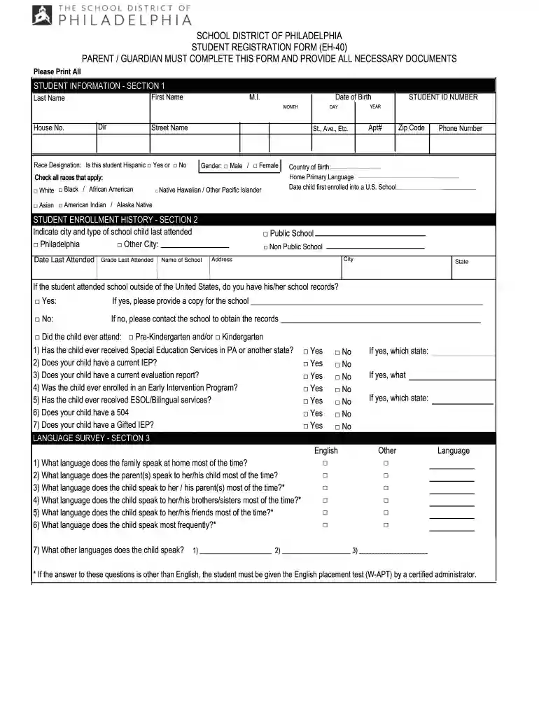 eh 40 form Preview on Page 1