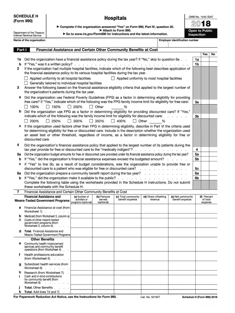 irs form schedule h 2017 Preview on Page 1