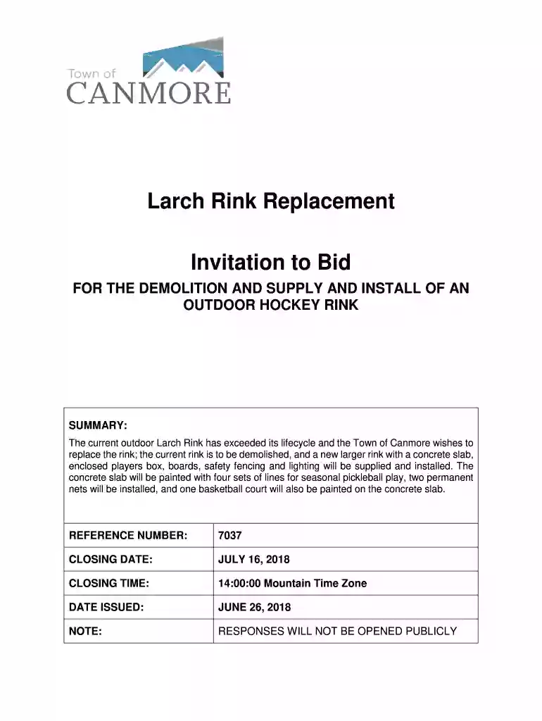invitation to bid template Preview on Page 1