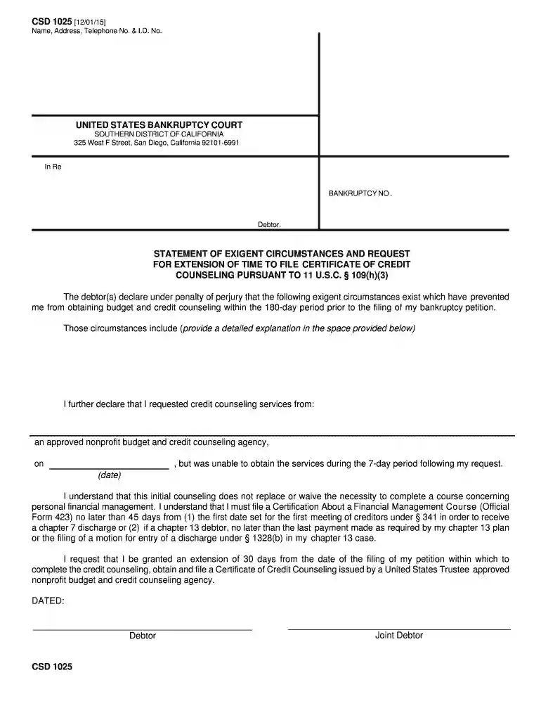 statement exigent Preview on Page 1