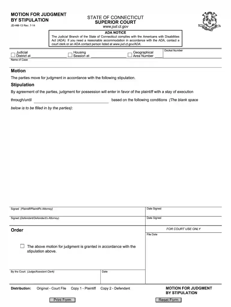 jd form stipulation Preview on Page 1