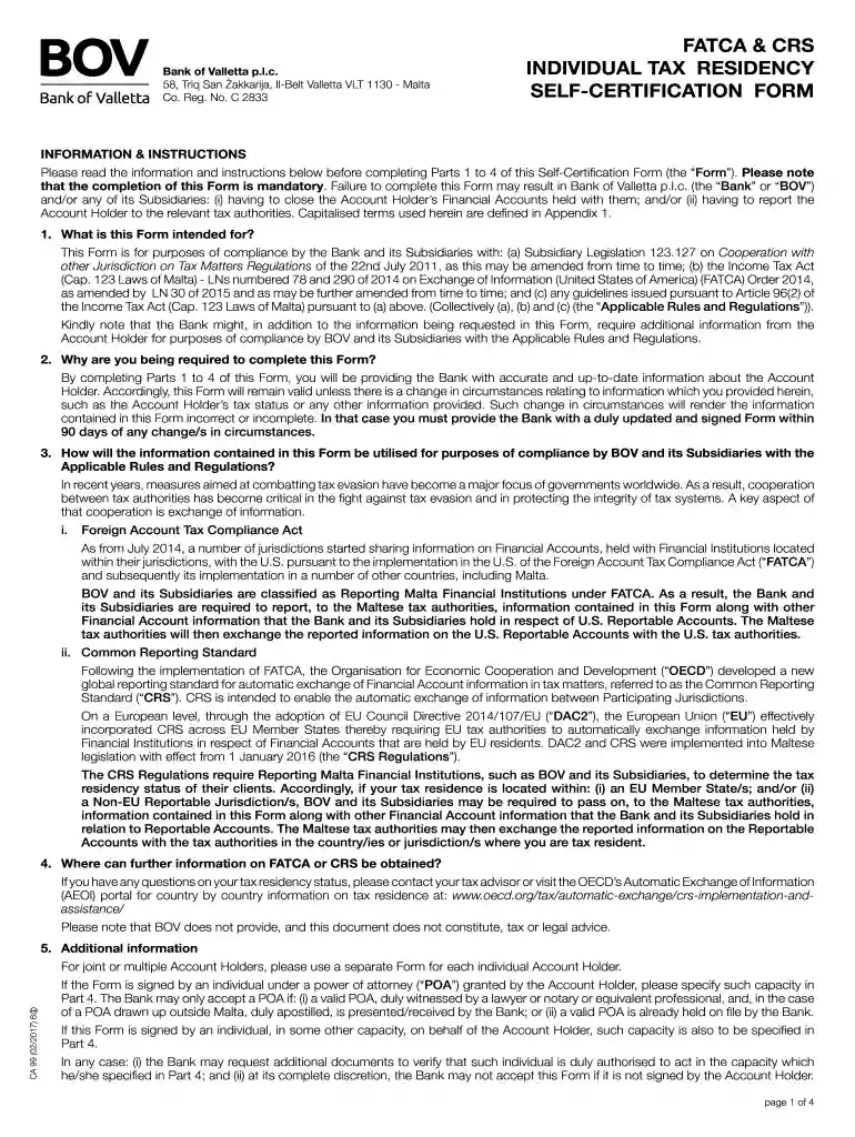 bov account Preview on Page 1