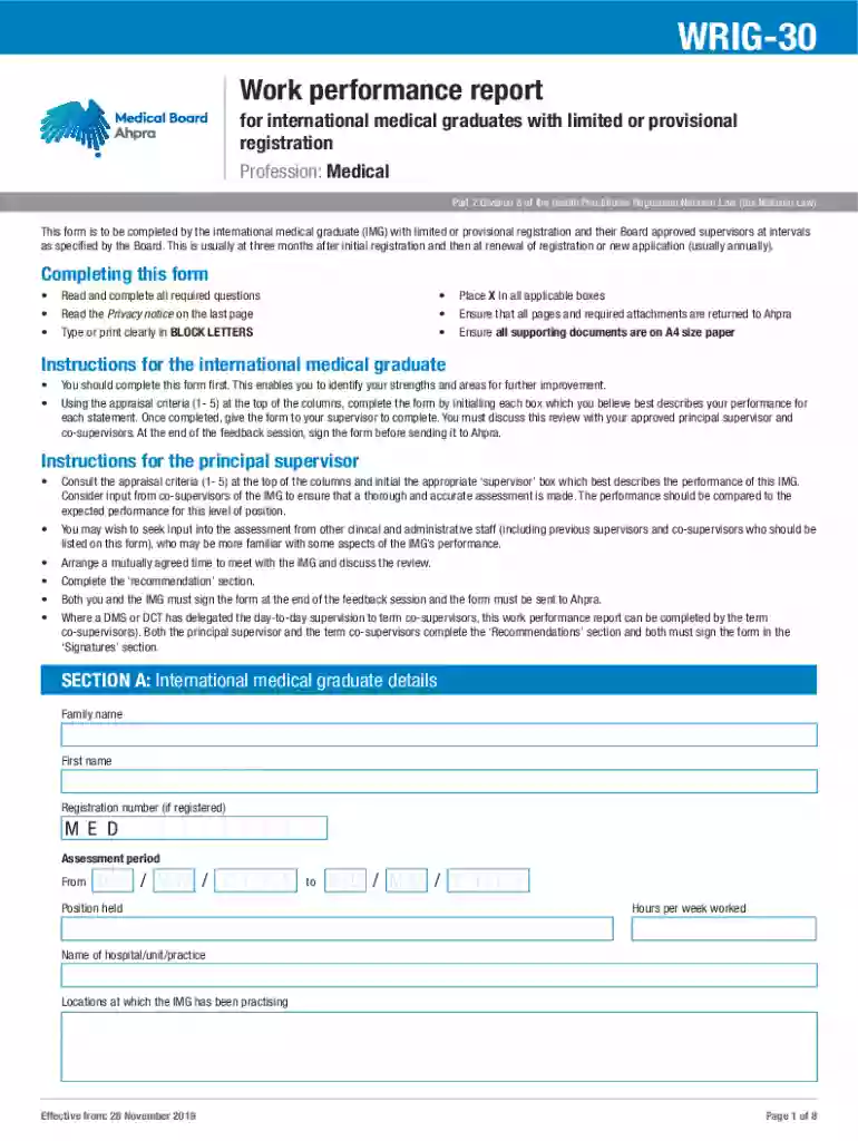 wrig 30 form Preview on Page 1