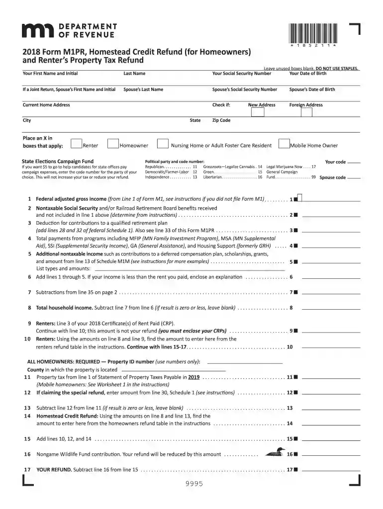 m1pr form Preview on Page 1