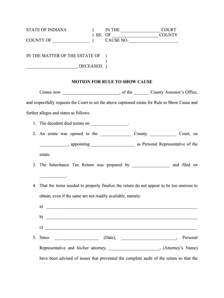 sentence modification form indiana Preview on Page 1