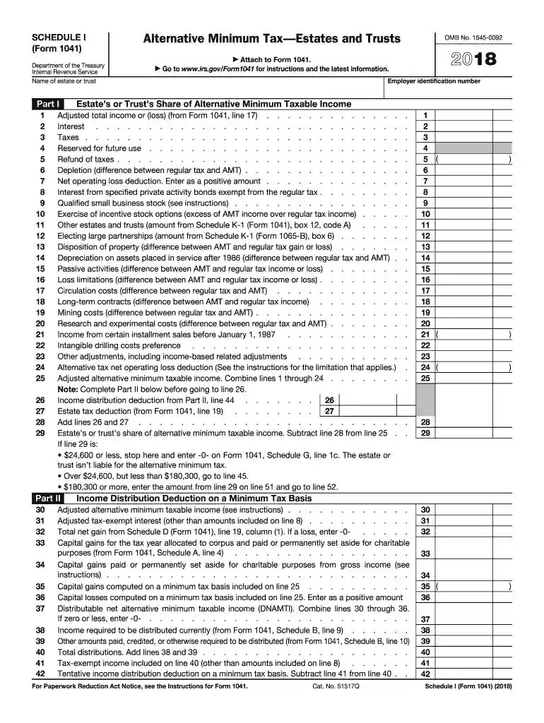 irs tax form 1041 2016 Preview on Page 1