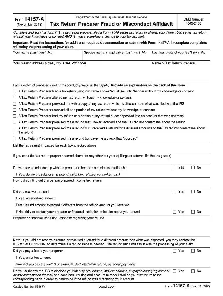 14157 a form Preview on Page 1