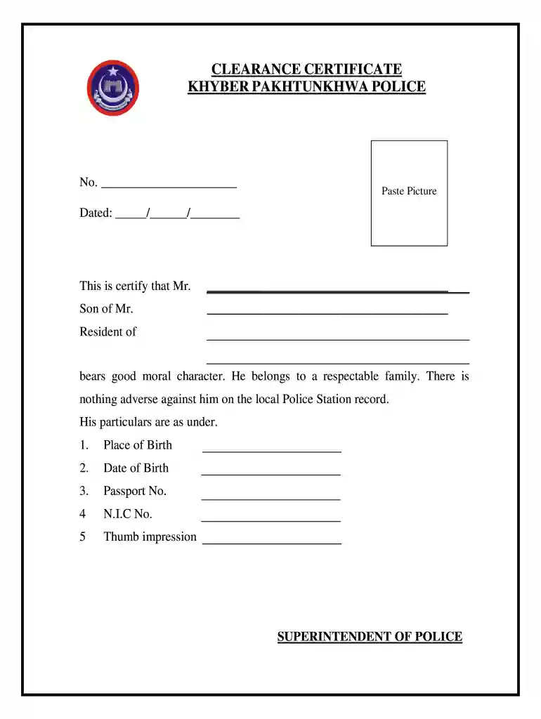 police clearance verification Preview on Page 1