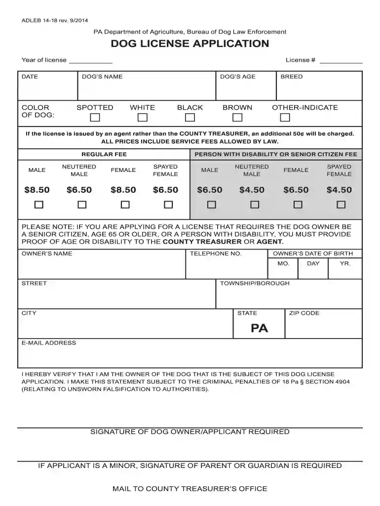 mckean county dog license Preview on Page 1