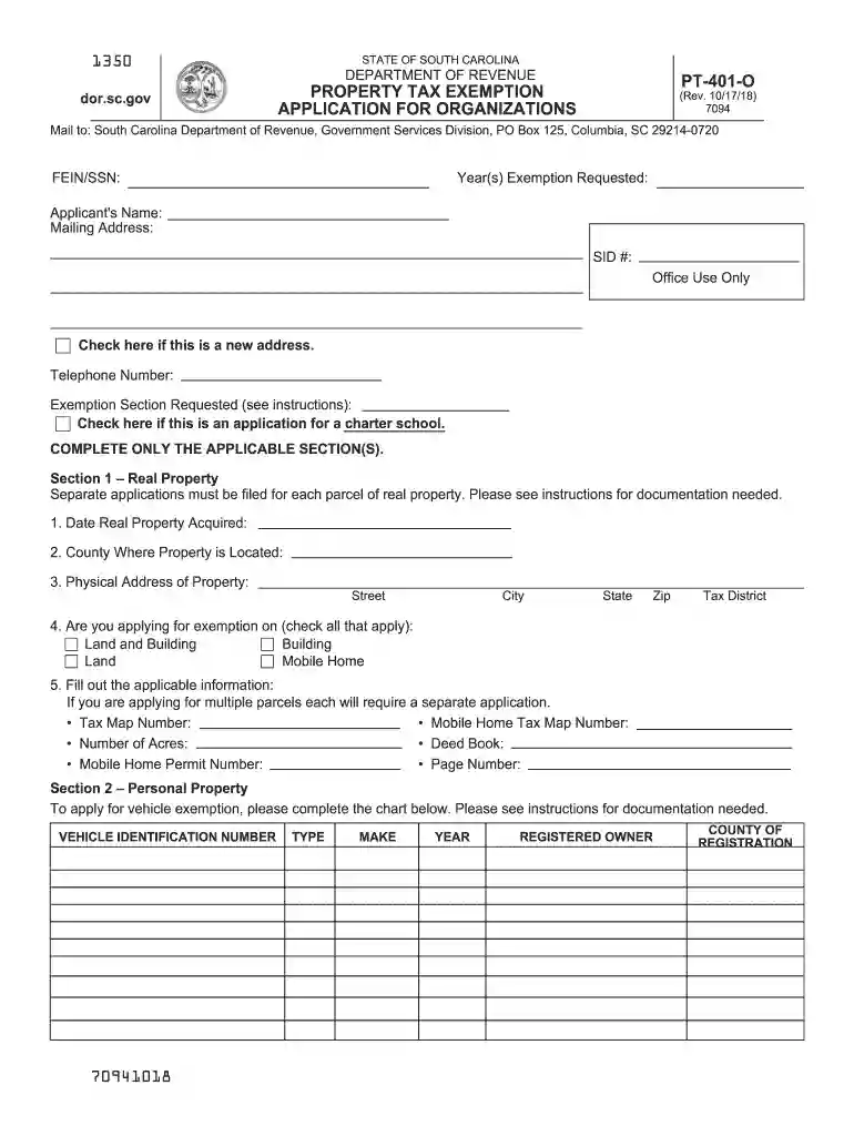 sc wh 1605 fillable form Preview on Page 1