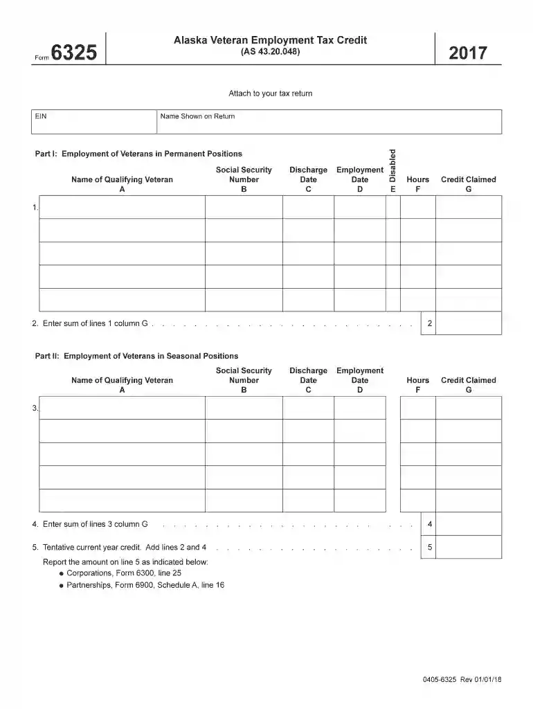 form 6325 Preview on Page 1