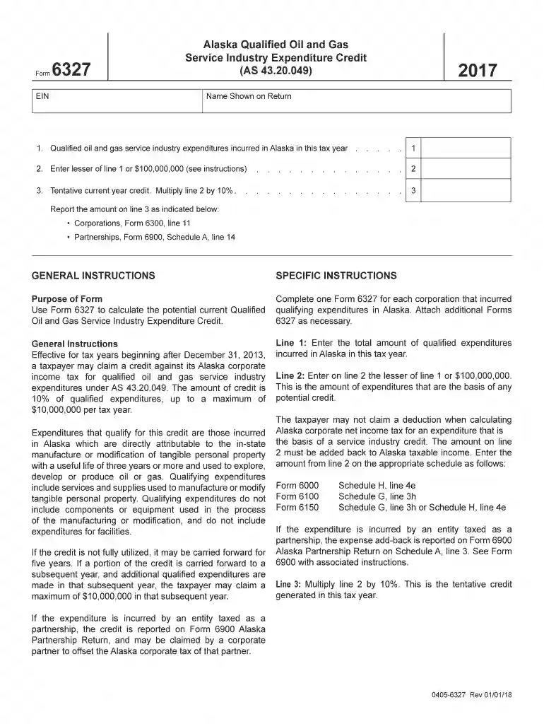 Alaska Qualified Oil and Gas Service Industry Expenditure Credit ... Preview on Page 1
