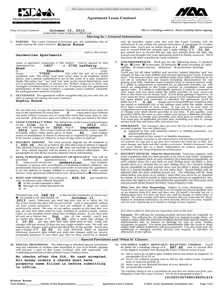 microsoft word texas residential agreement Preview on Page 1