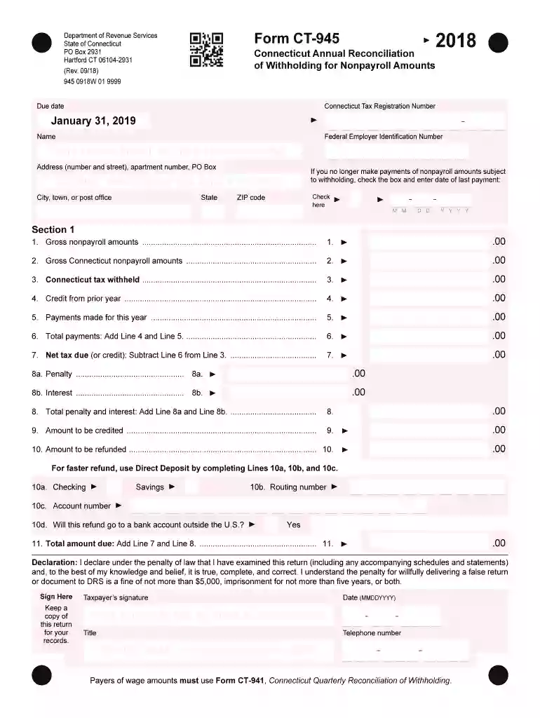 ct 945 Preview on Page 1