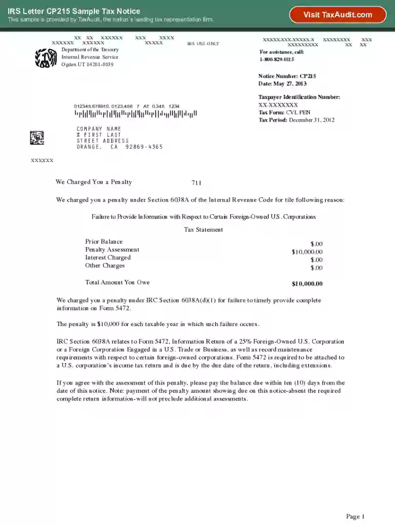 cp215 form Preview on Page 1
