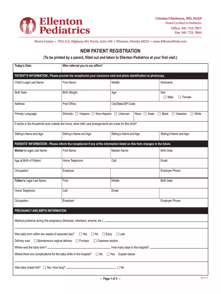 ellenton pediatrics Preview on Page 1
