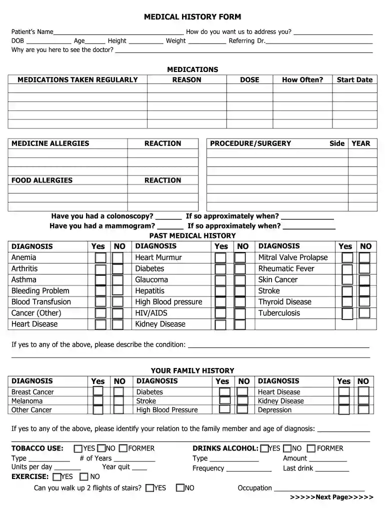 Patients Name How do you want us to address you Preview on Page 1