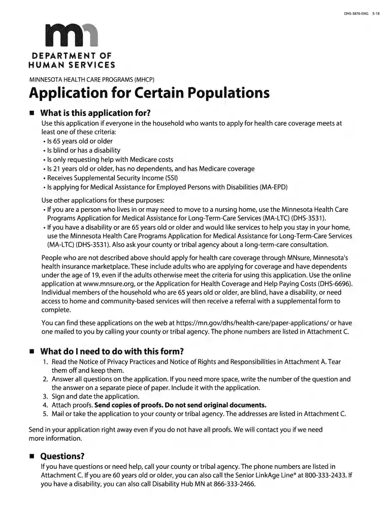 application for certain populations Preview on Page 1