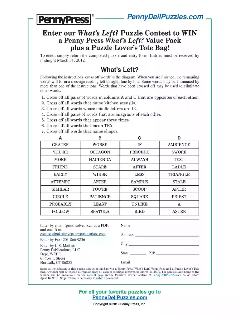 places please puzzles free printable Preview on Page 1
