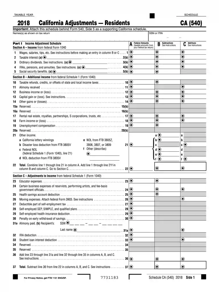 2018 schedule ca Preview on Page 1