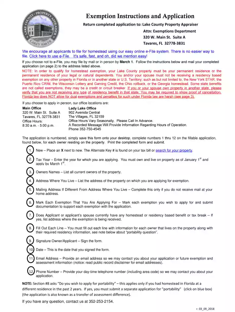 homestead exemption port st lucie Preview on Page 1